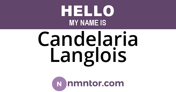 Candelaria Langlois