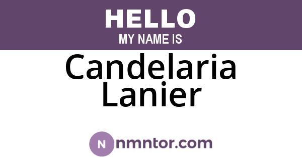 Candelaria Lanier