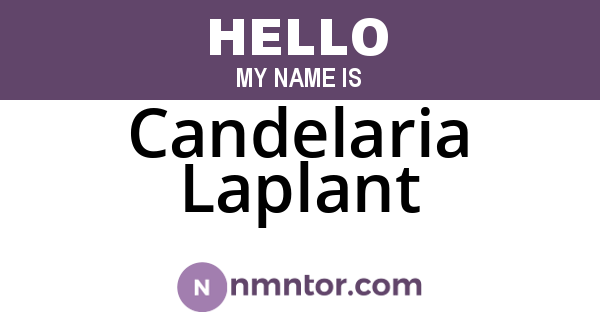 Candelaria Laplant