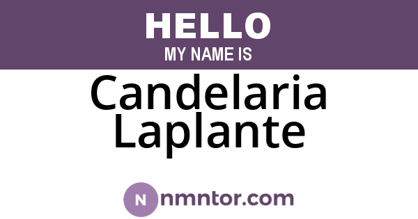 Candelaria Laplante