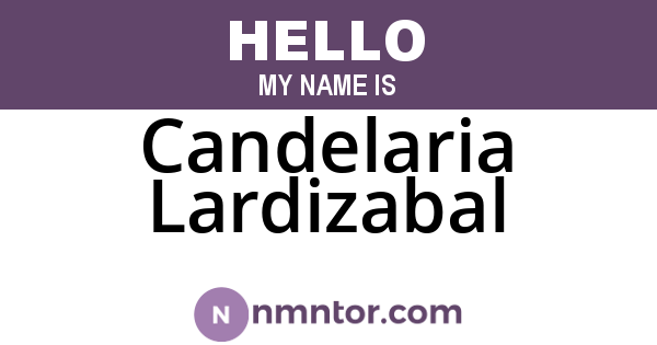 Candelaria Lardizabal