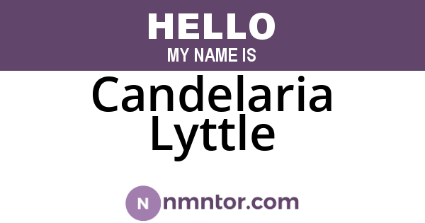 Candelaria Lyttle