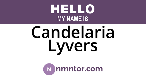 Candelaria Lyvers