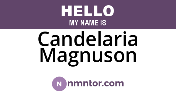 Candelaria Magnuson