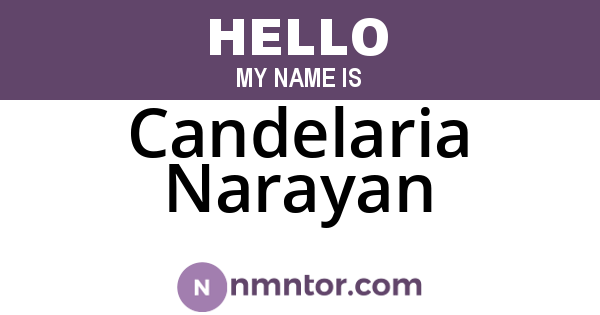 Candelaria Narayan