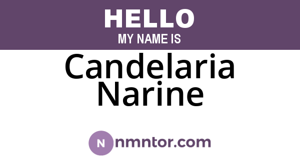 Candelaria Narine