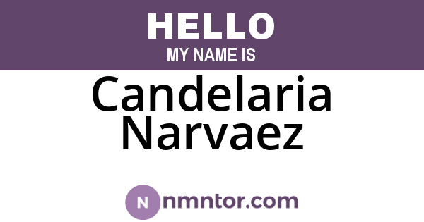 Candelaria Narvaez