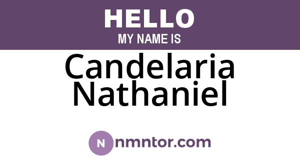 Candelaria Nathaniel