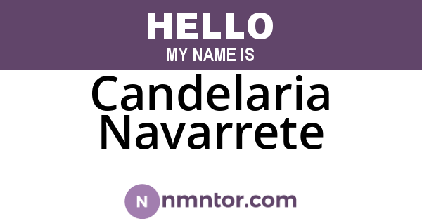 Candelaria Navarrete