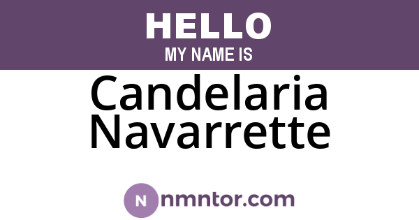Candelaria Navarrette