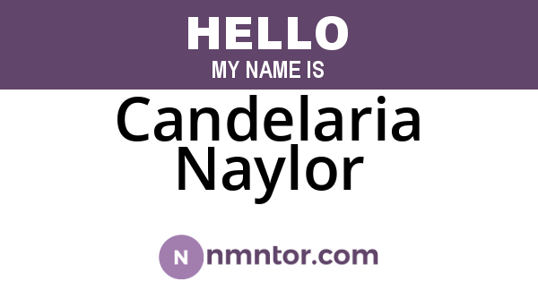 Candelaria Naylor