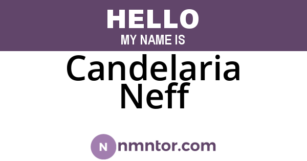 Candelaria Neff