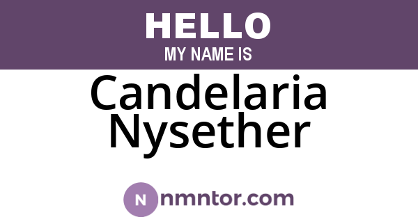 Candelaria Nysether