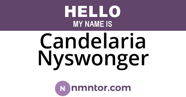 Candelaria Nyswonger