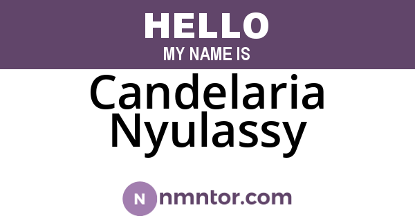 Candelaria Nyulassy