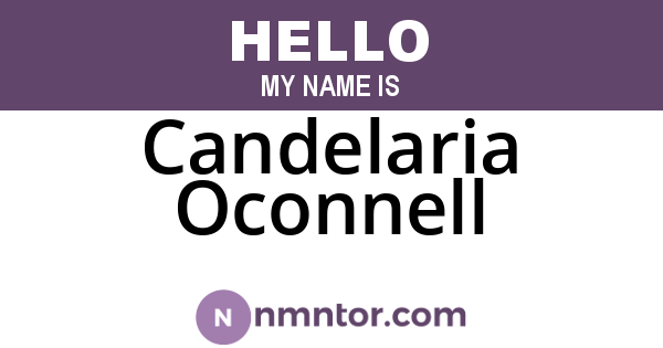 Candelaria Oconnell