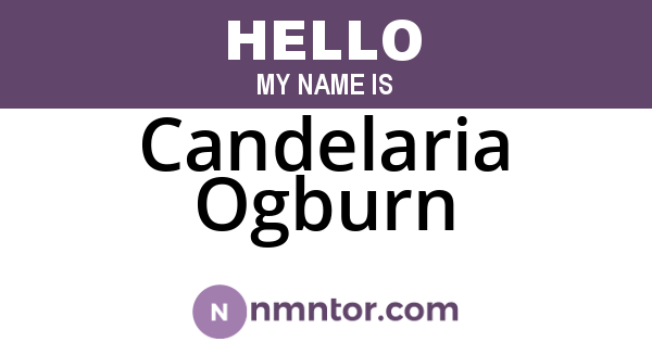 Candelaria Ogburn