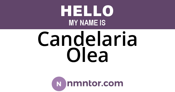 Candelaria Olea