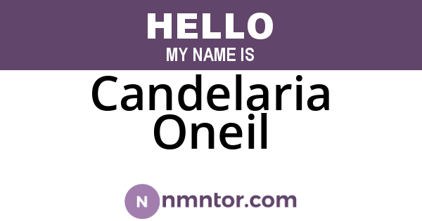 Candelaria Oneil