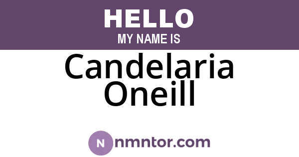 Candelaria Oneill