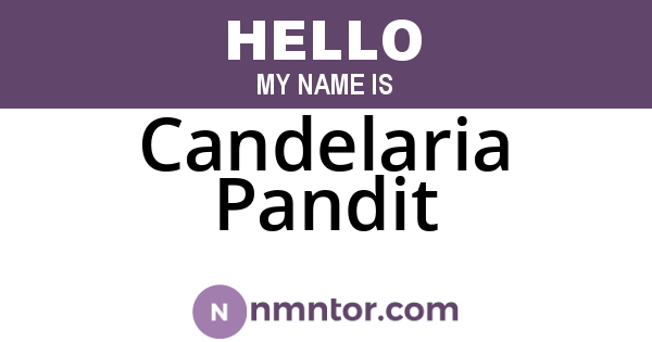 Candelaria Pandit