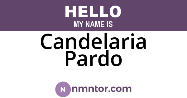 Candelaria Pardo