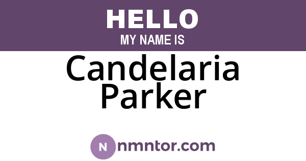 Candelaria Parker