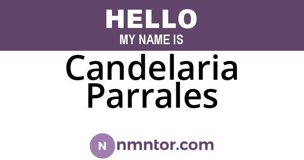 Candelaria Parrales