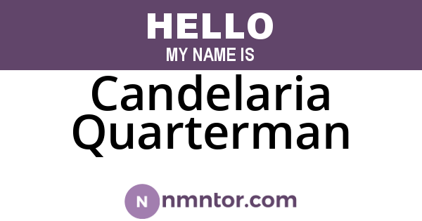 Candelaria Quarterman