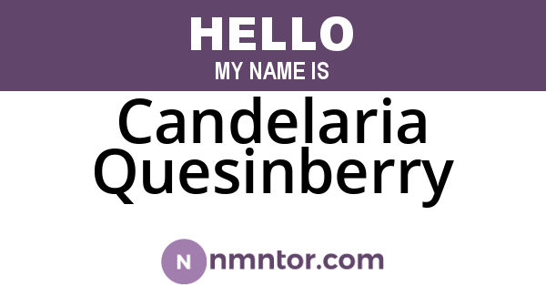 Candelaria Quesinberry