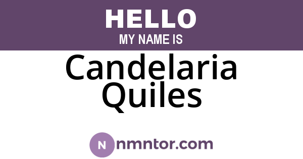 Candelaria Quiles