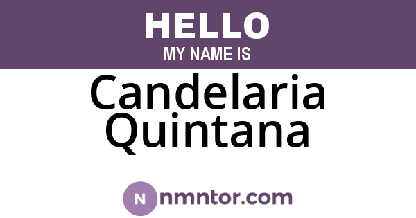 Candelaria Quintana