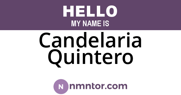 Candelaria Quintero