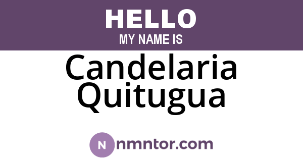 Candelaria Quitugua