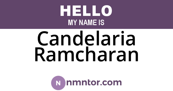 Candelaria Ramcharan