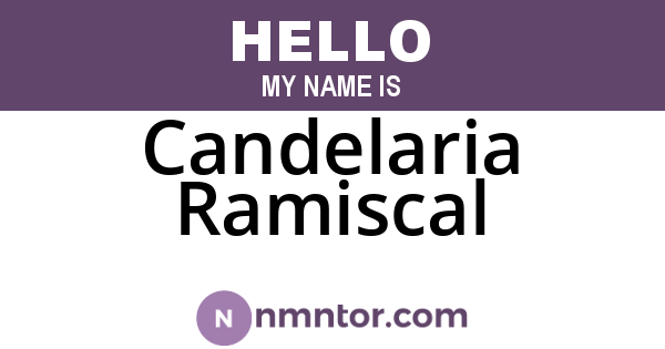 Candelaria Ramiscal
