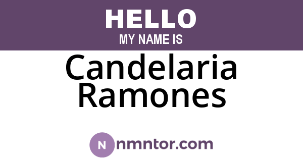 Candelaria Ramones