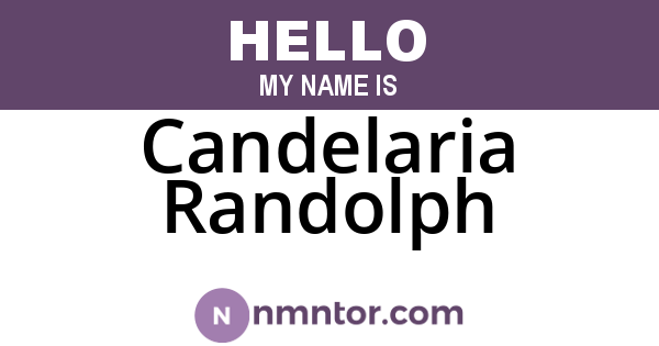 Candelaria Randolph