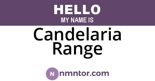 Candelaria Range