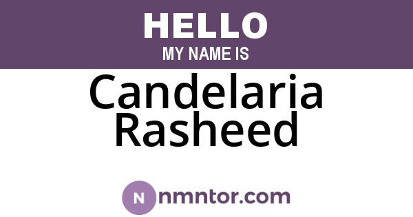 Candelaria Rasheed