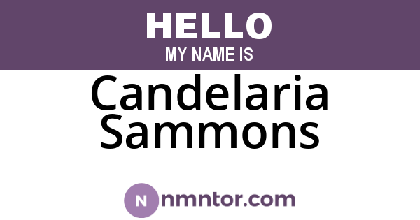 Candelaria Sammons