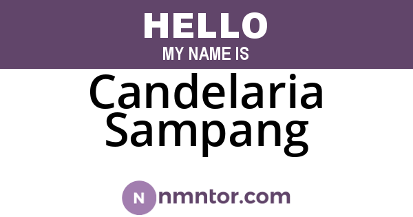Candelaria Sampang