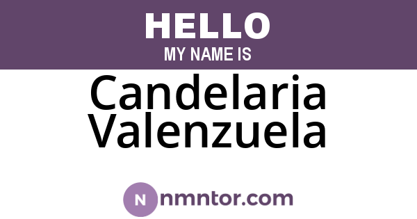Candelaria Valenzuela