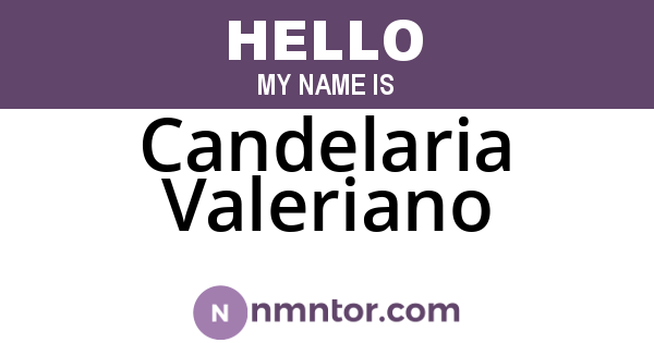 Candelaria Valeriano