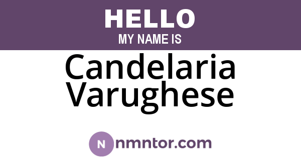 Candelaria Varughese