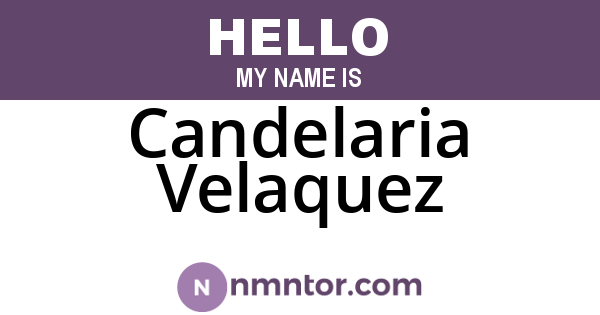 Candelaria Velaquez