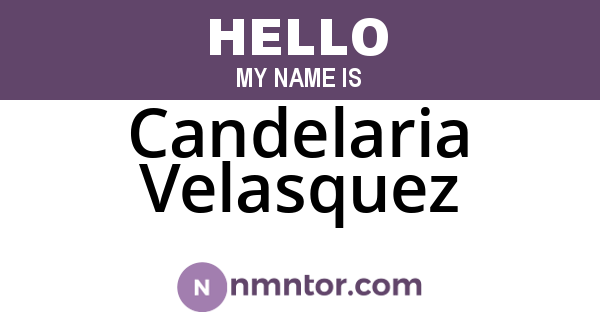 Candelaria Velasquez
