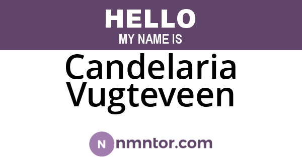 Candelaria Vugteveen