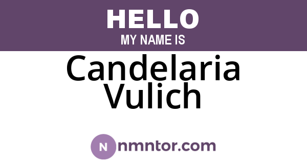 Candelaria Vulich