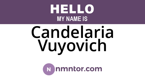 Candelaria Vuyovich